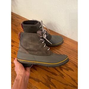 UGG Zetik Men's Boots Grey Leather Waterproof Winter Duck Snow 11